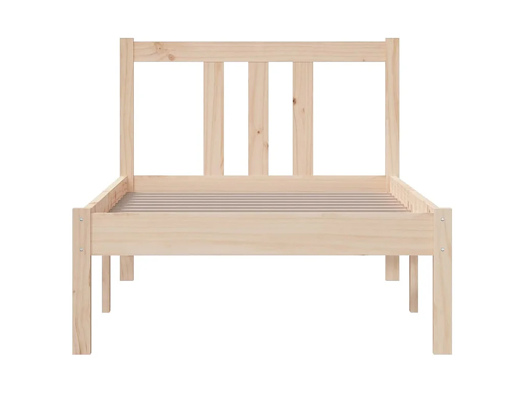 Estrutura cama pequena solteiro 75x190 cm madeira maciça
