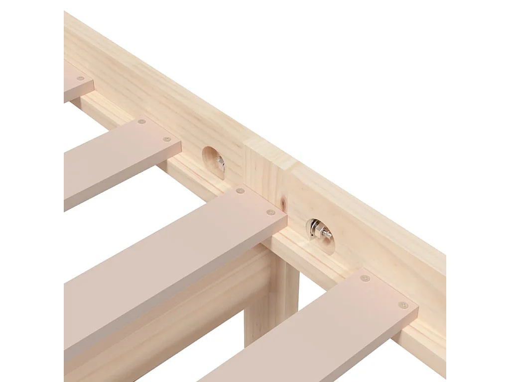 Estrutura cama pequena solteiro 75x190 cm madeira maciça