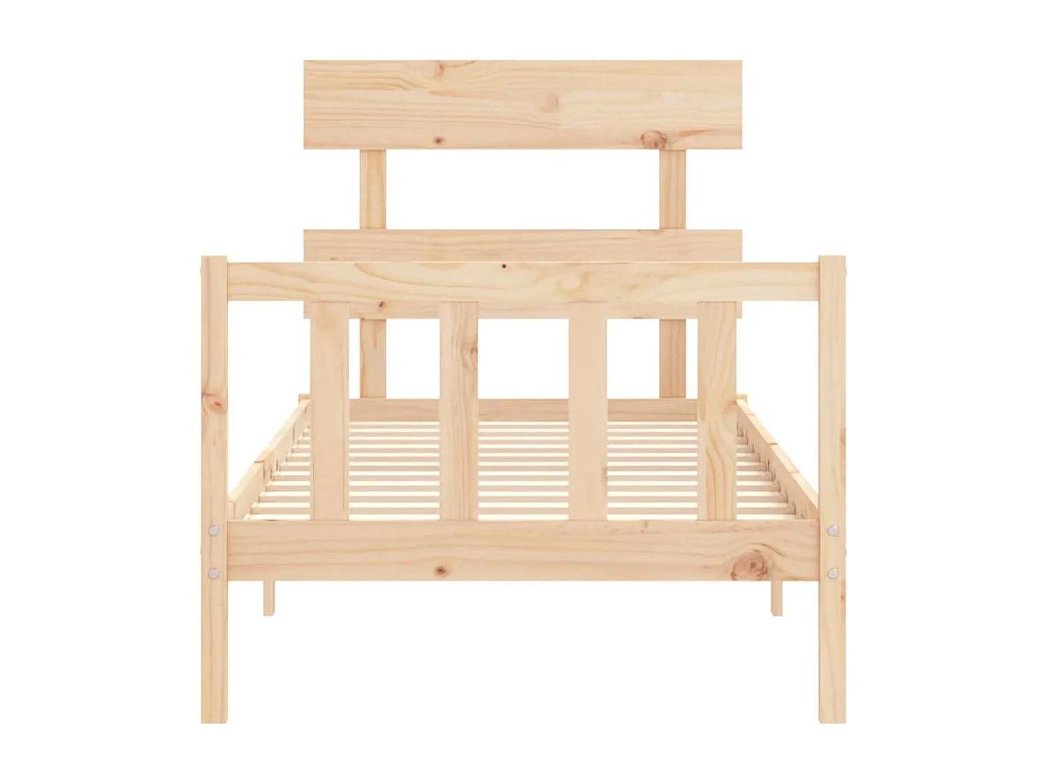 Giroletto senza Materasso 90x200 cm in Legno Massello di Pino