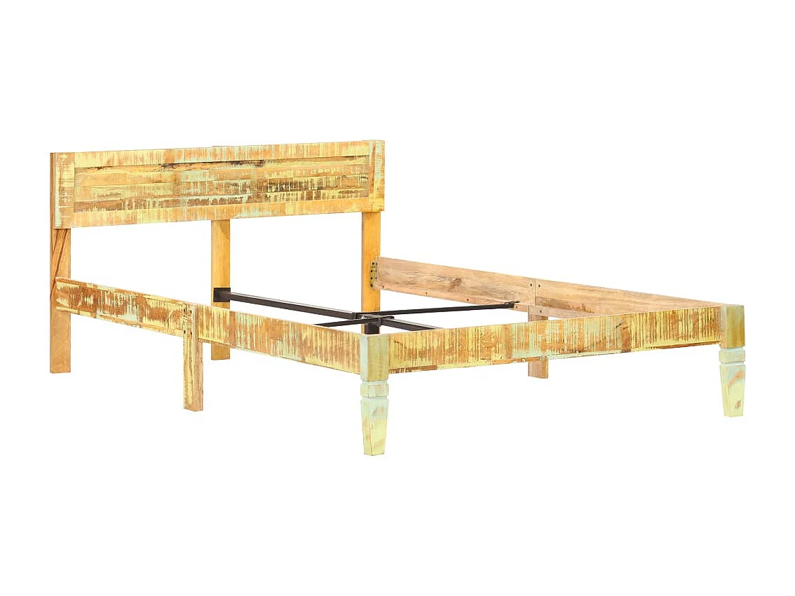 Bedframe massief gerecycled hout 120x200 cm