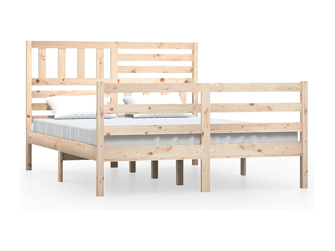 Bedframe massief hout 150x200 cm