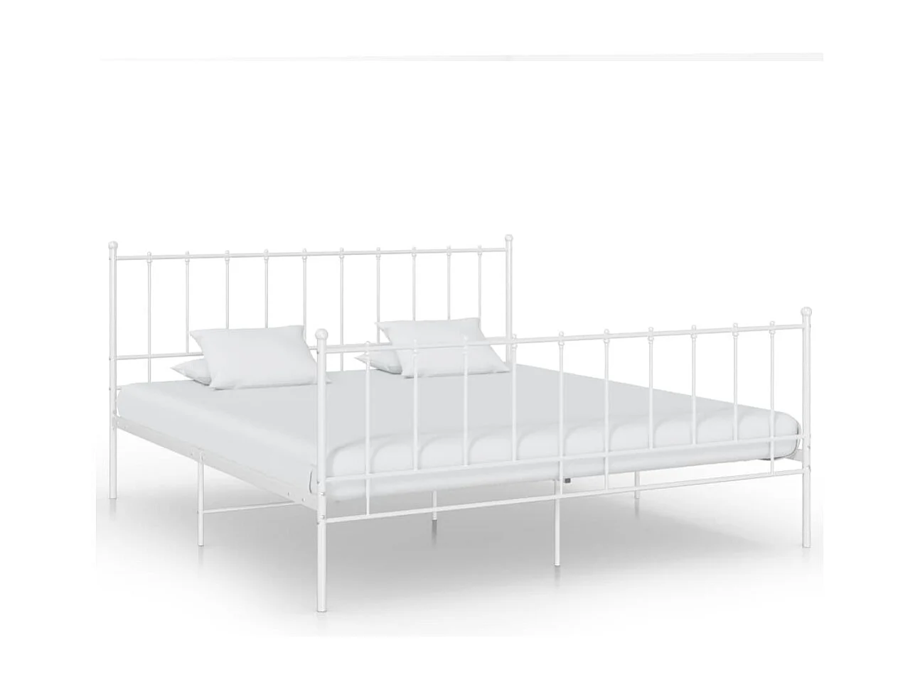 Estrutura de cama metal 160x200 cm branco