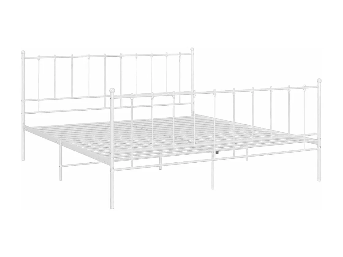 Estrutura de cama metal 160x200 cm branco