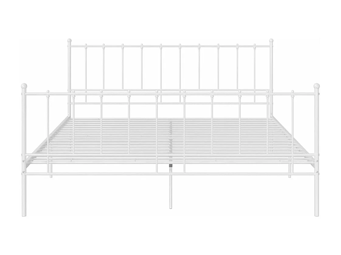 Estrutura de cama metal 160x200 cm branco