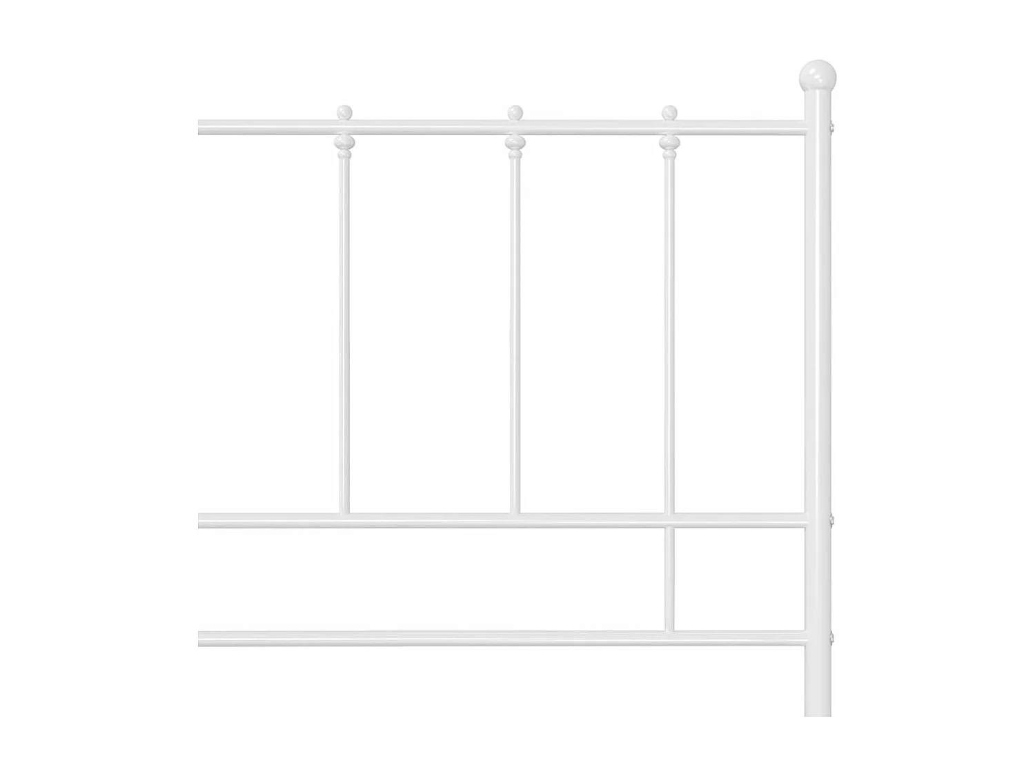 Estrutura de cama metal 160x200 cm branco