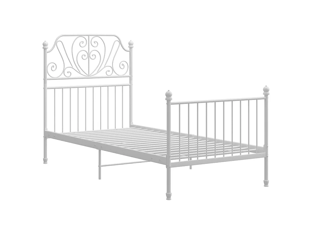 Giroletto Bianco in Metallo 90x200 cm