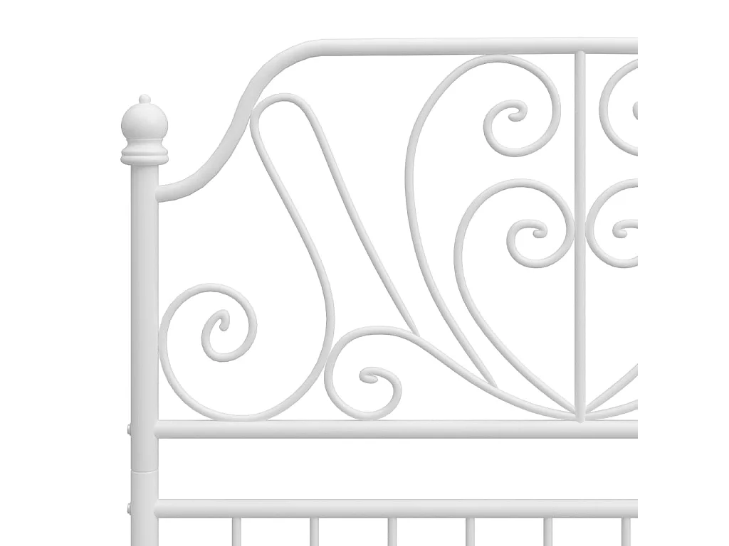 Giroletto Bianco in Metallo 90x200 cm