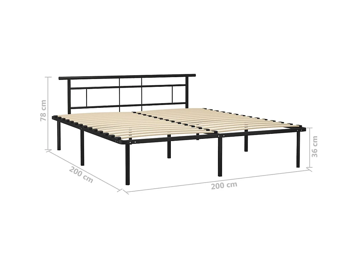 Giroletto Nero in Metallo 200x200 cm