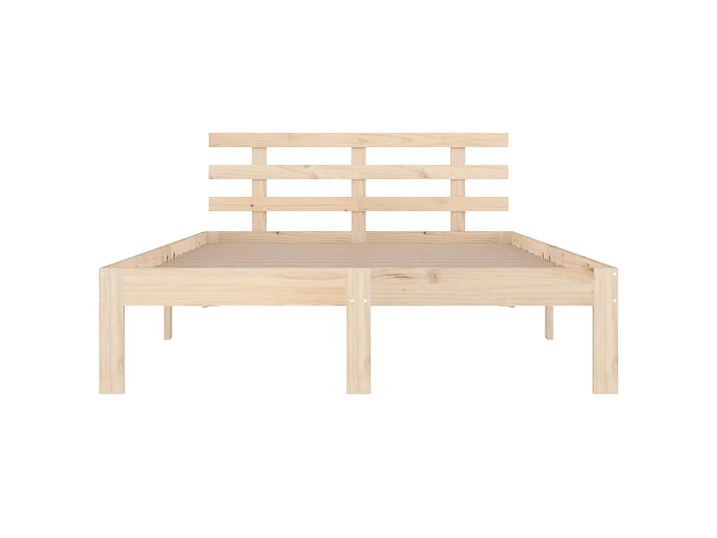 Bedframe zonder matras massief hout 160x200 cm