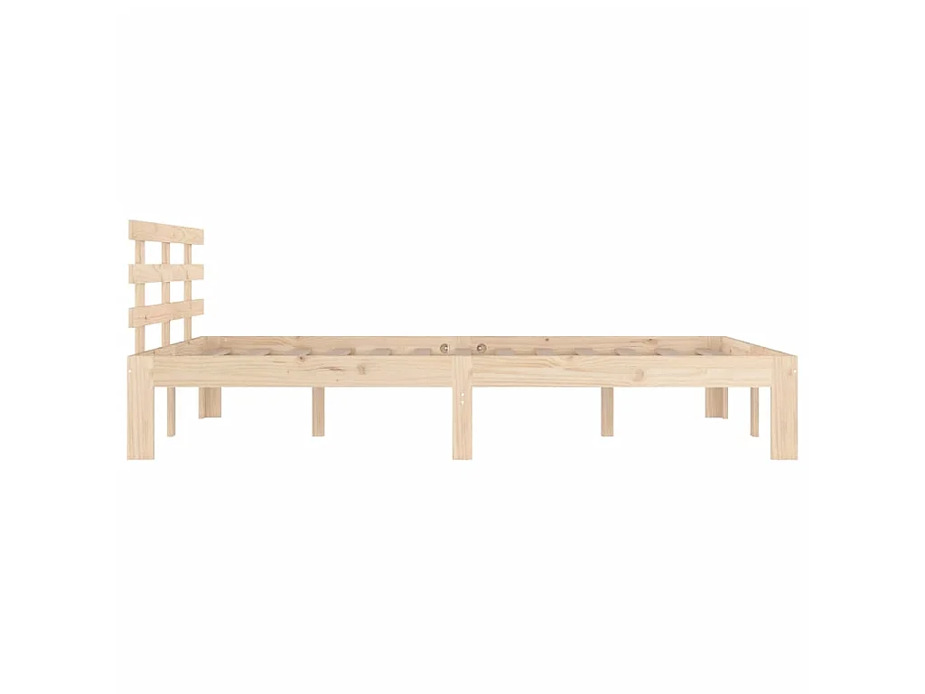 Bedframe zonder matras massief hout 160x200 cm