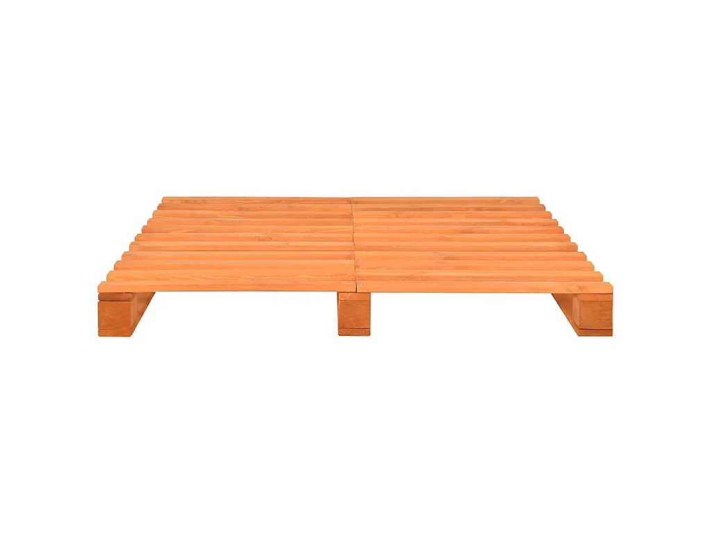 Cadre de lit de palette sans matelas 180x200cm bois massif