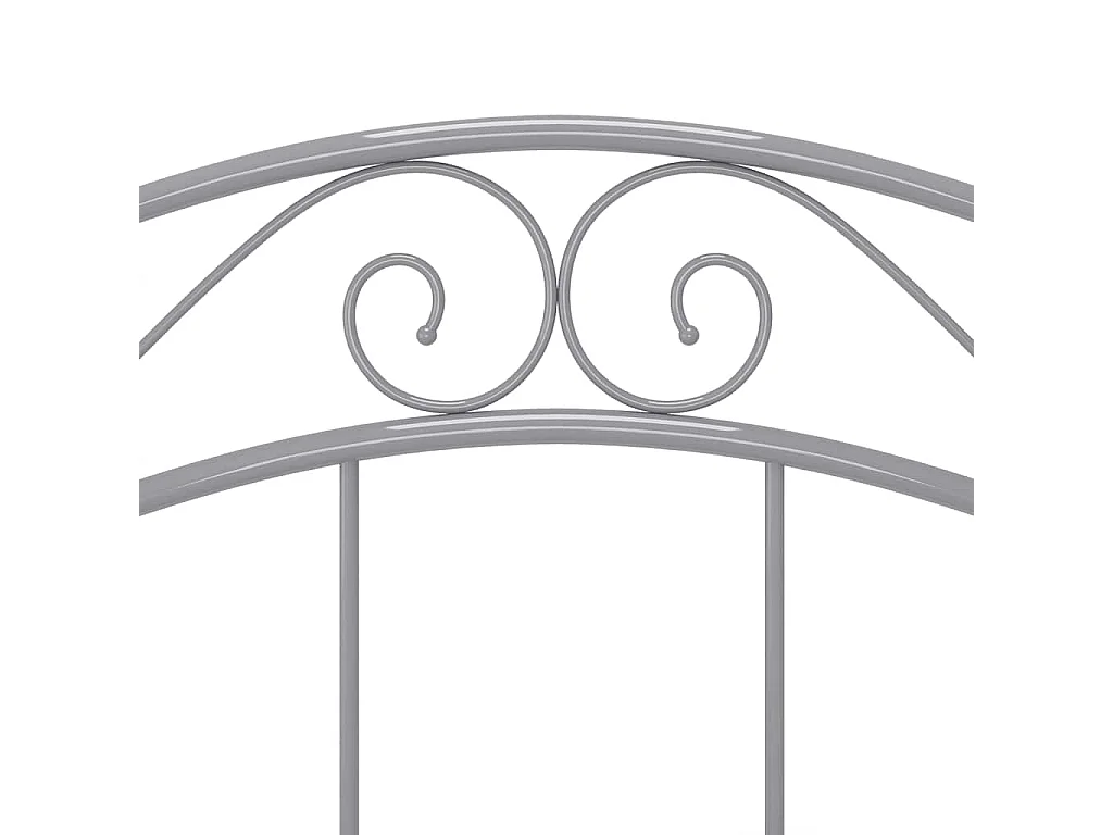 Estrutura de cama 90x200 cm metal cinzento