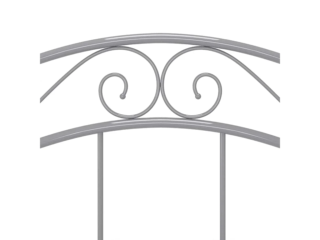 Estrutura de cama 90x200 cm metal cinzento
