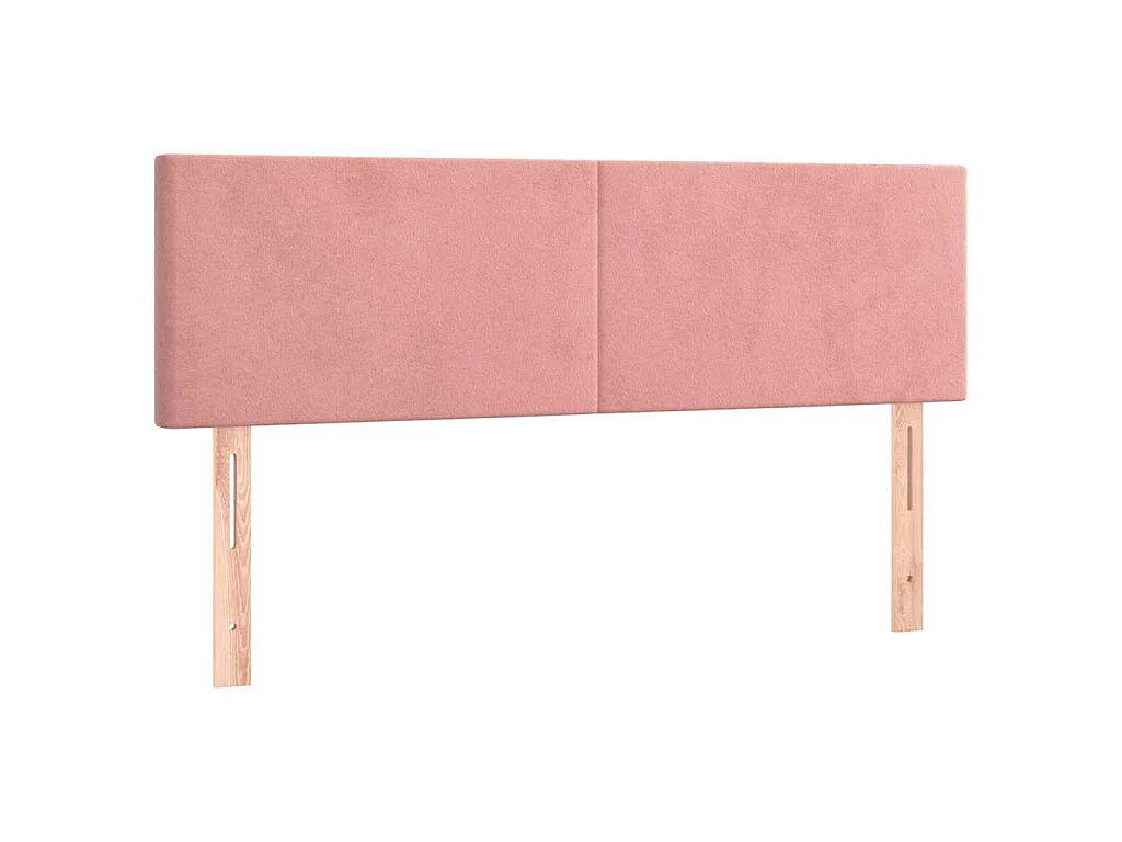 Sommier à lattes de lit avec matelas Rose 140x190 cm Velours