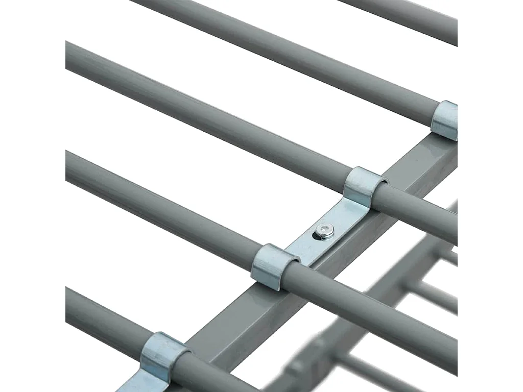 Cadre de lit superposé sans matelas gris 140x200 cm/90x200 cm