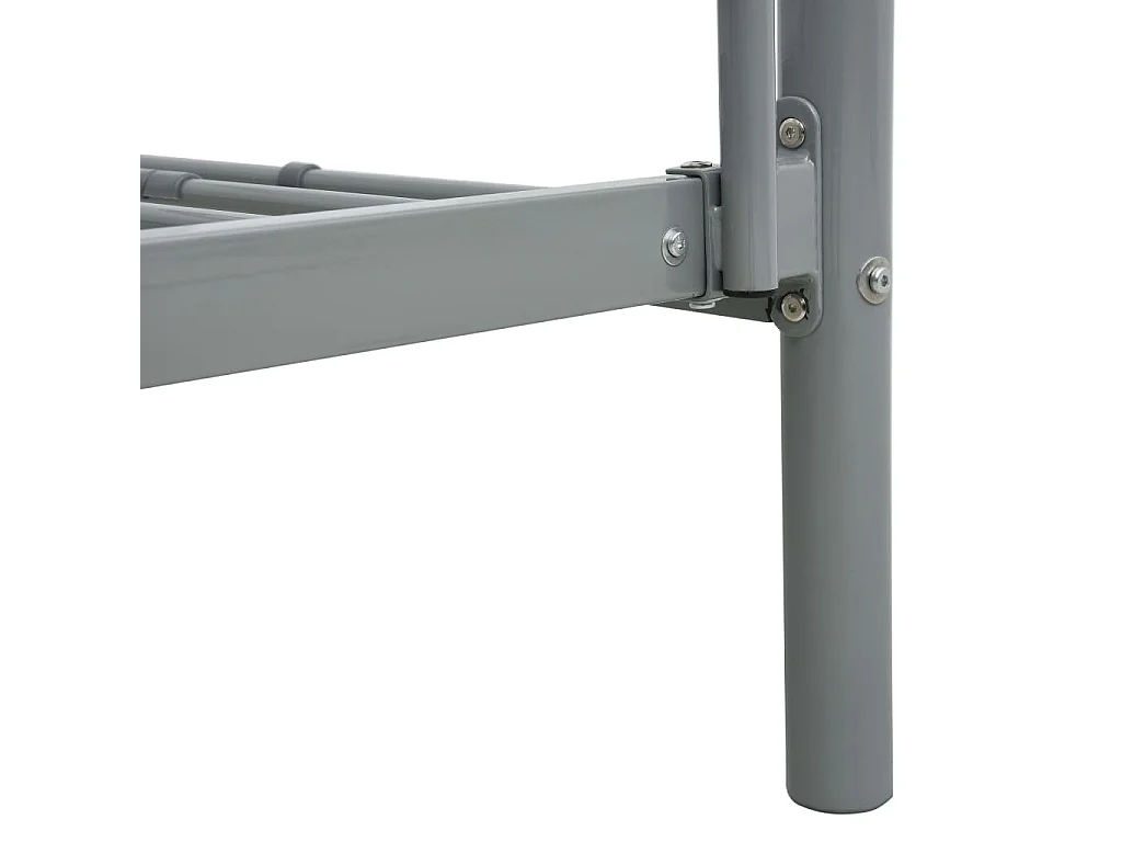 Cadre de lit superposé sans matelas gris 140x200 cm/90x200 cm