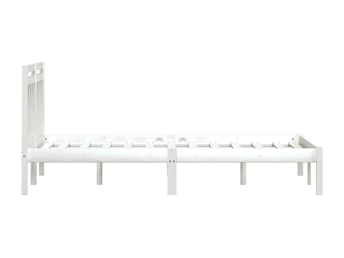 Massivholzbett Weiß 180x200 cm