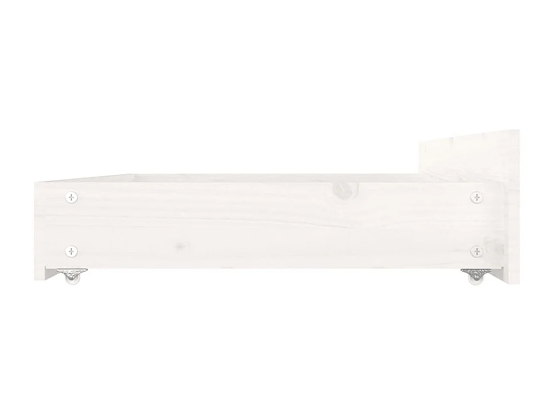 Estructura de cama con cajones blanco 150x200 cm