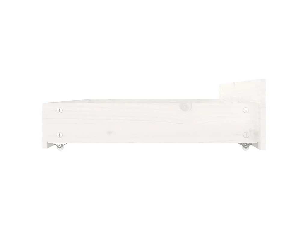 Estrutura de cama com gavetas 150x200cm tamanho King branco