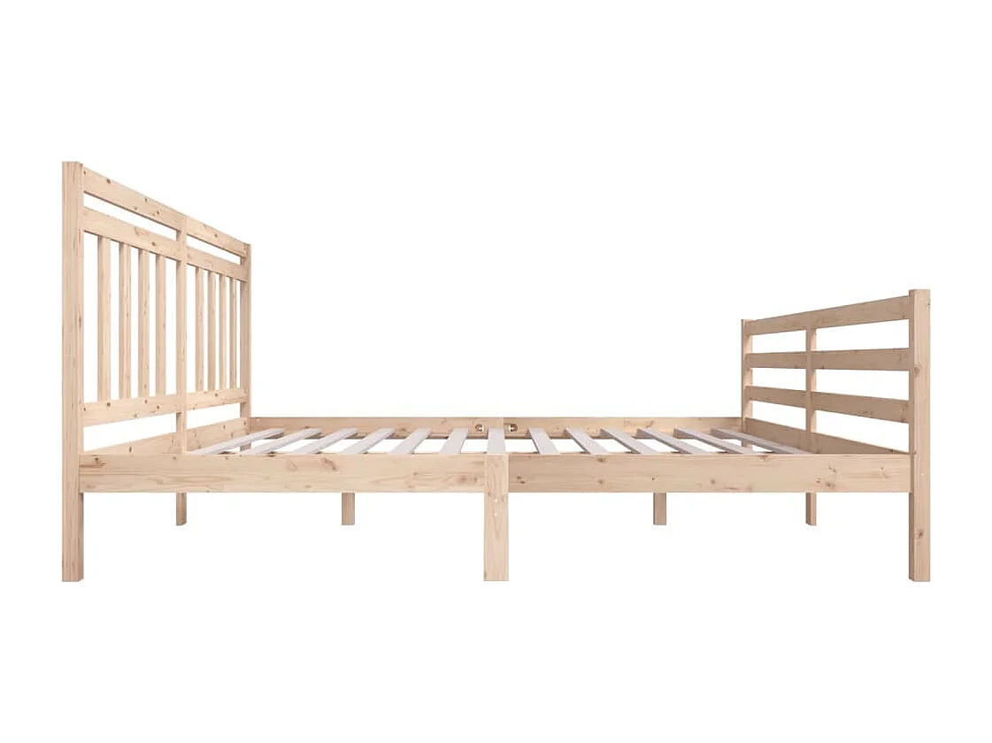 Cadre de lit sans matelas bois massif