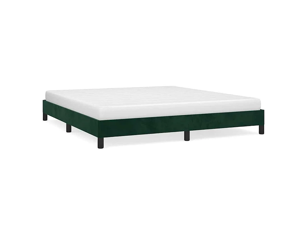 Bedframe zonder matras 180x200 cm fluweel donkergroen
