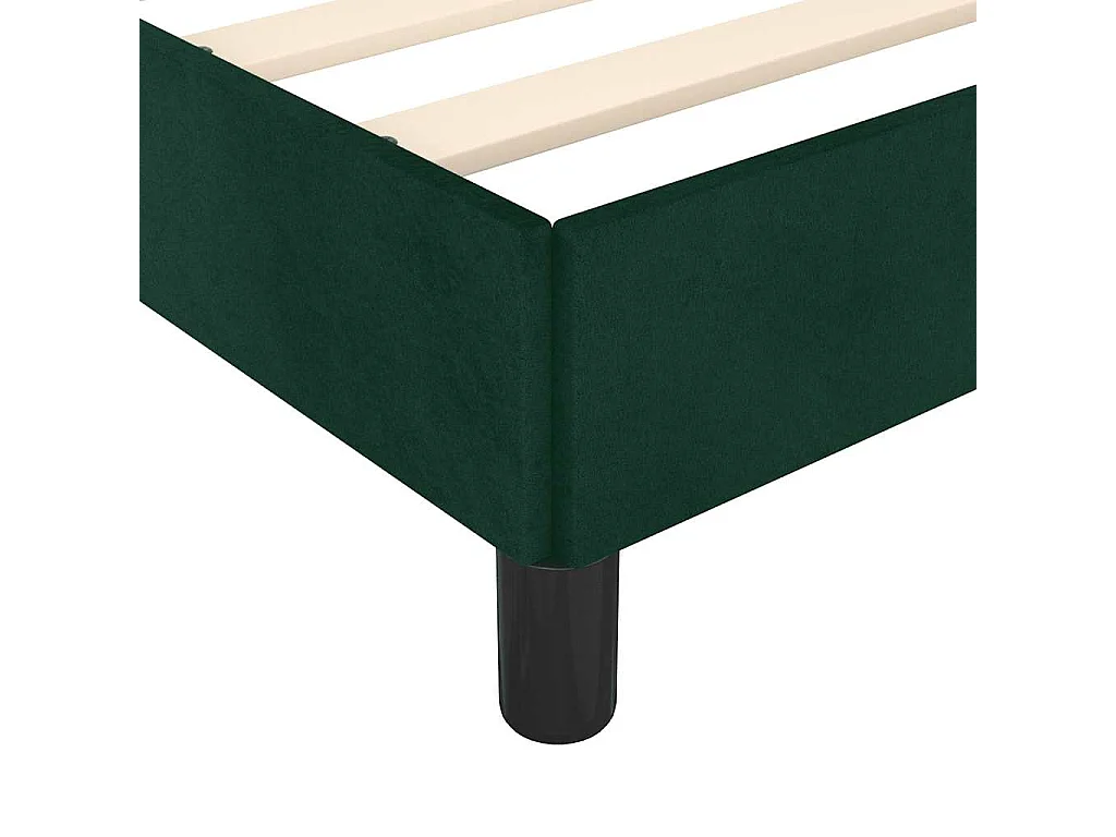 Bedframe zonder matras 180x200 cm fluweel donkergroen