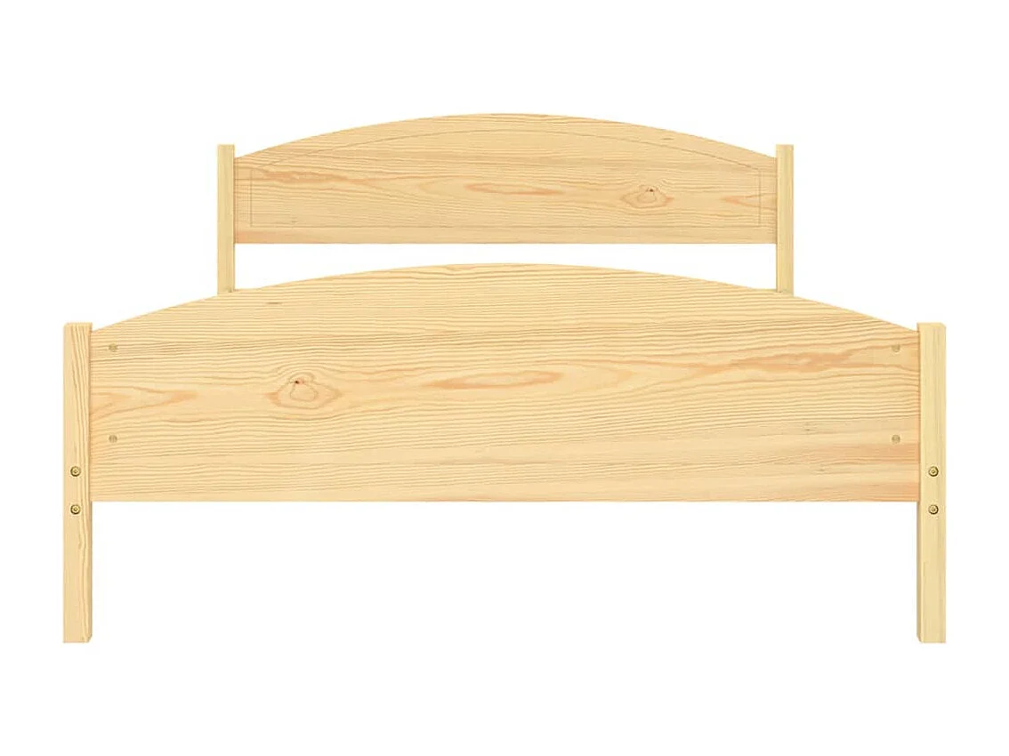 Cadre de lit sans matelas bois massif de pin 140x200 cm