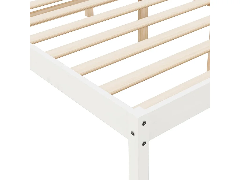 Lit pour personne âgée sans matelas 160x200 cm bois pin massif