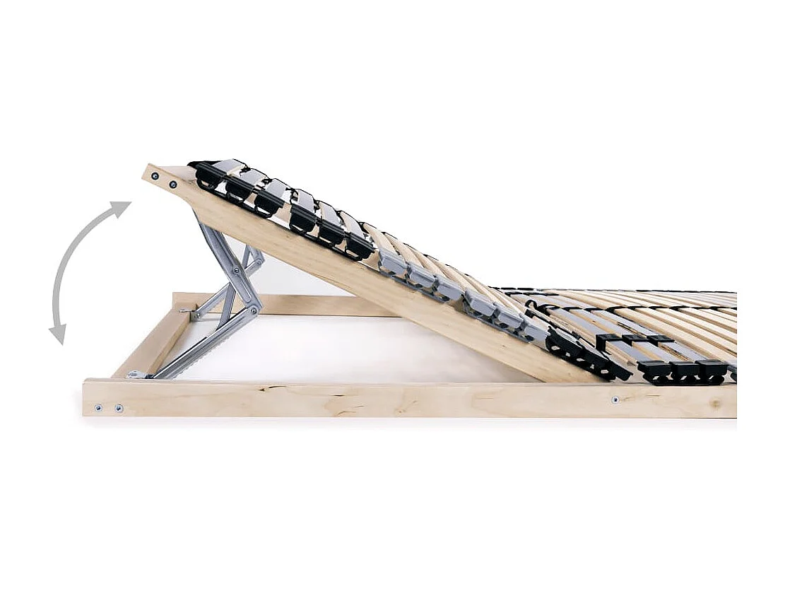 Estrado de ripas com 42 ripas 7 zonas 120x200 cm