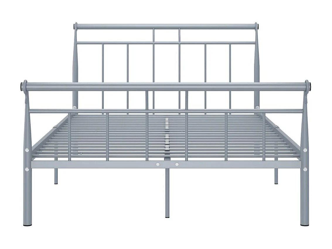Estrutura de cama 120x200 cm metal cinzento