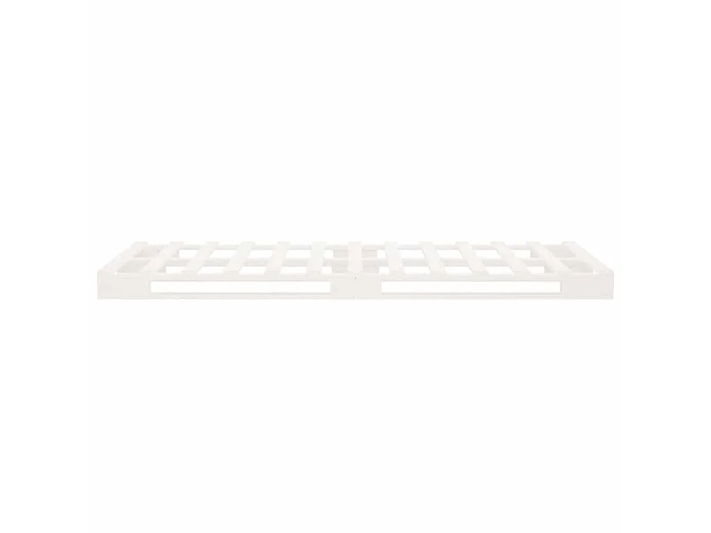 Cama de palets madera maciza de pino blanca 100x200 cm