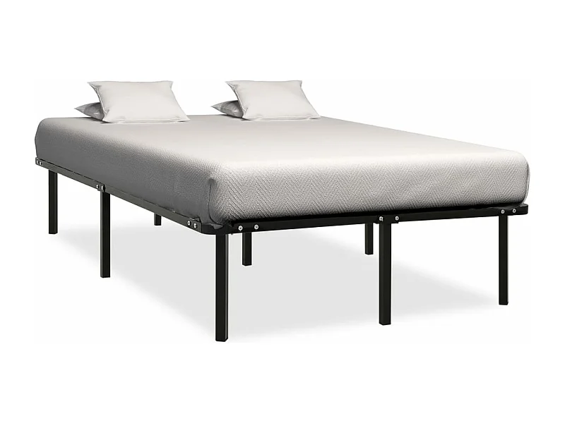 Bedframe metaal zwart 140x200 cm