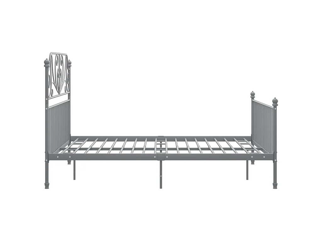 Bettgestell Grau Metall 160x200 cm