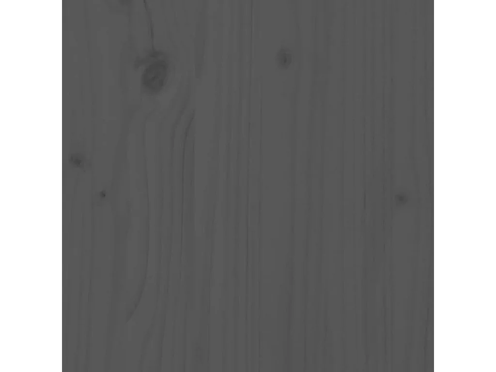 Seniorenbed massief grenenhout grijs 135x190 cm