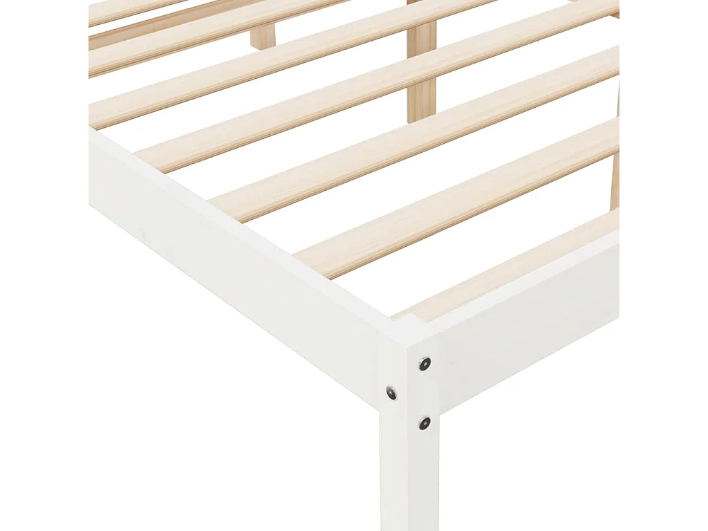 Lit pour personne âgée sans matelas 140x200 cm bois pin massif