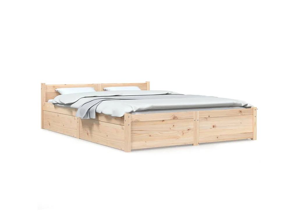 Bett mit Schubladen 150x200 cm