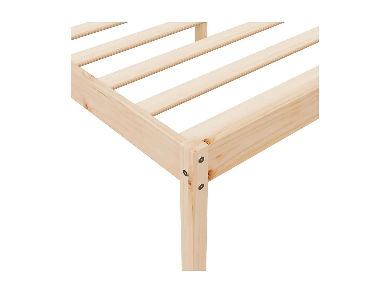 Letto per Anziani 135x190 cm Double in Legno Massello di Pino