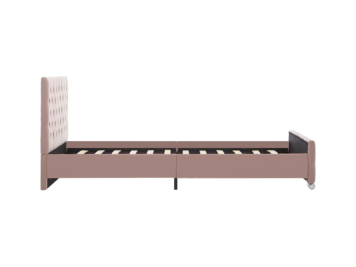 Cadre de lit sans matelas Rose Velours 120x200 cm