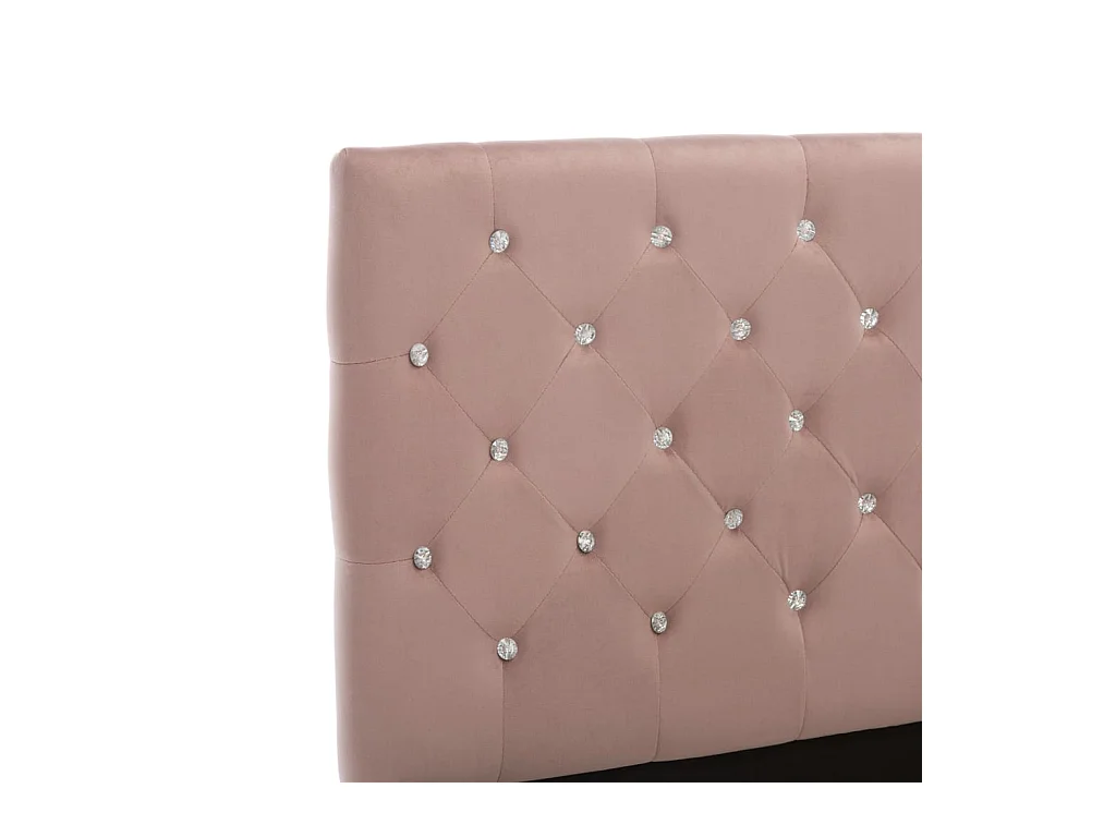 Cadre de lit sans matelas Rose Velours 120x200 cm