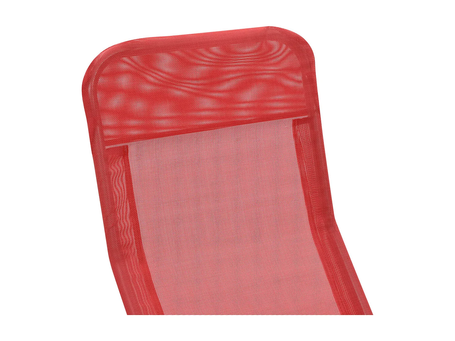 Chaises longues pliables lot de 2 Textilène Rouge