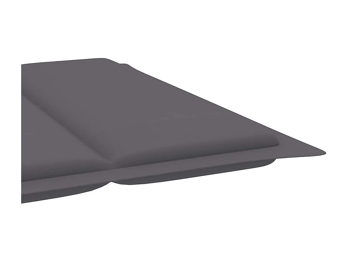 Lettino Prendisole a Dondolo con Cuscino in Massello di Teak