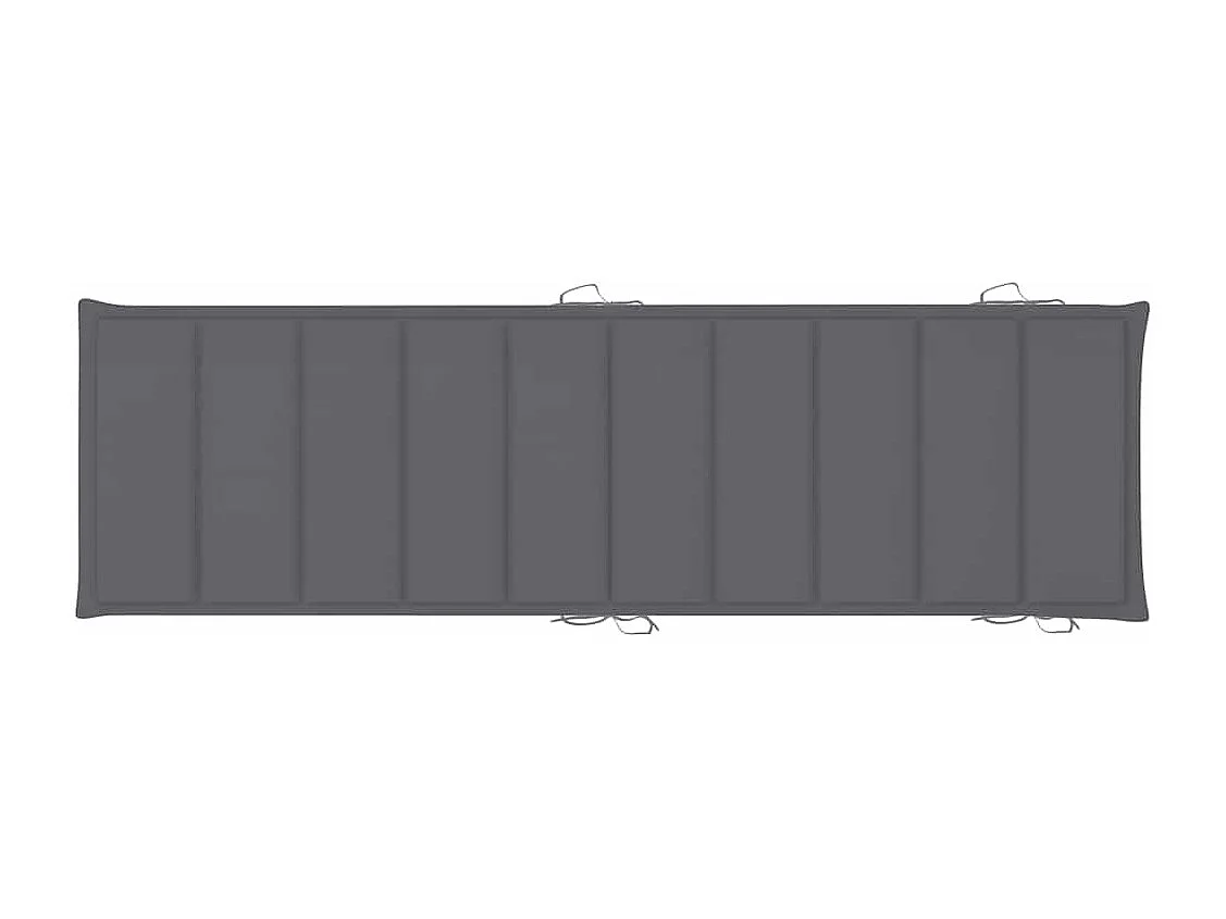 Lettino Prendisole a Dondolo con Cuscino in Massello di Teak