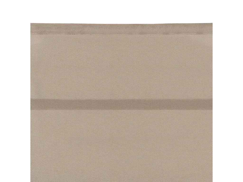 Ligbed textileen en aluminium crèmekleurig