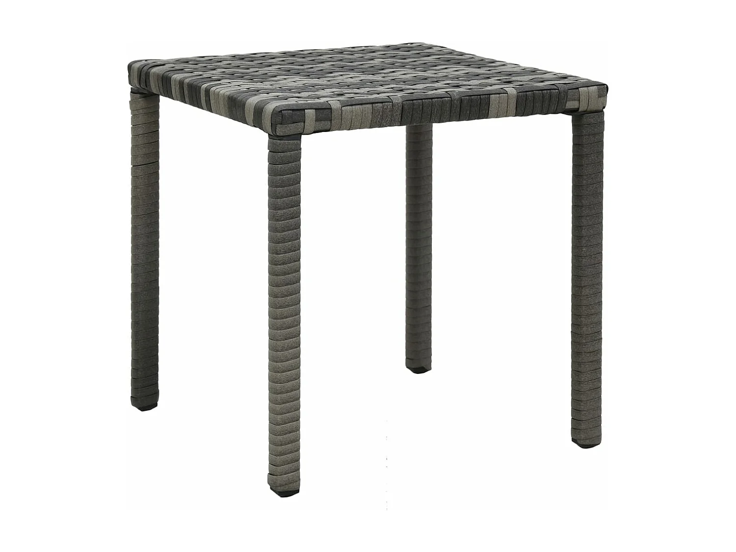 Ligbedden met tafel poly rattan antraciet