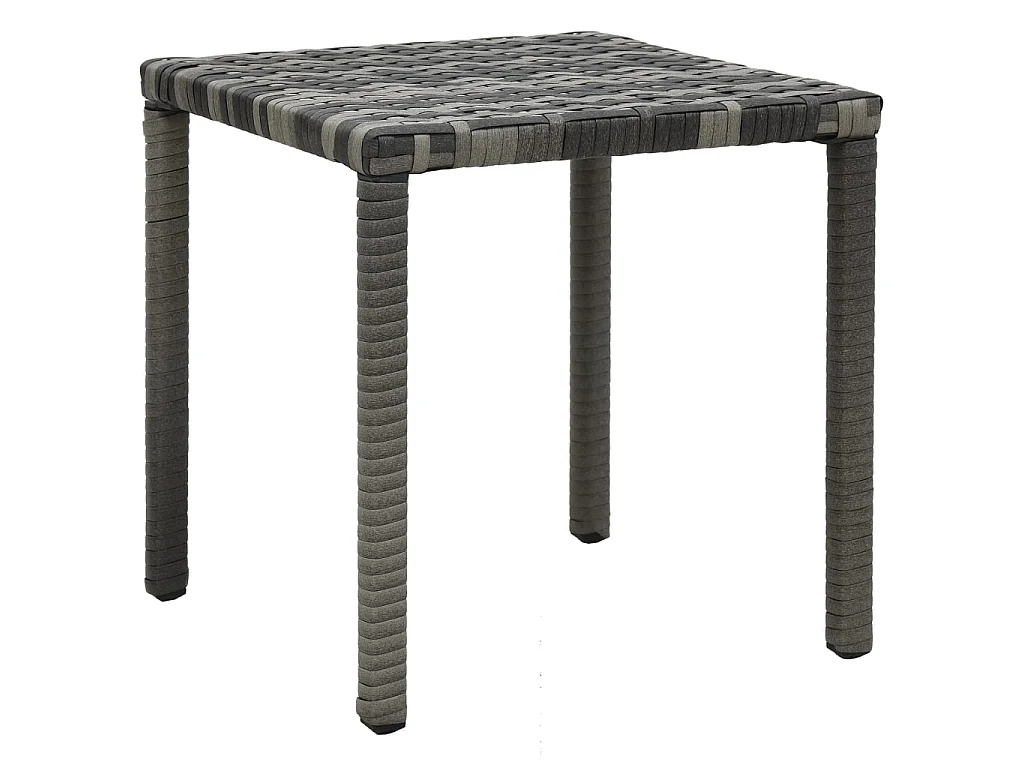 Lettini Prendisole con Tavolino in Polyrattan Antracite