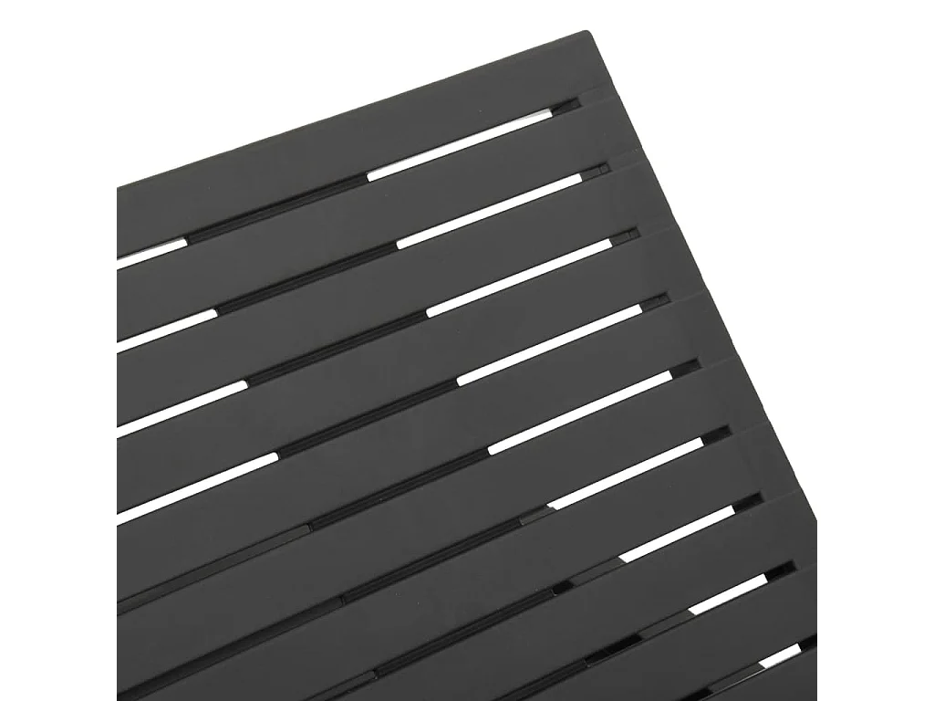 Ligbed kunststof antracietkleurig
