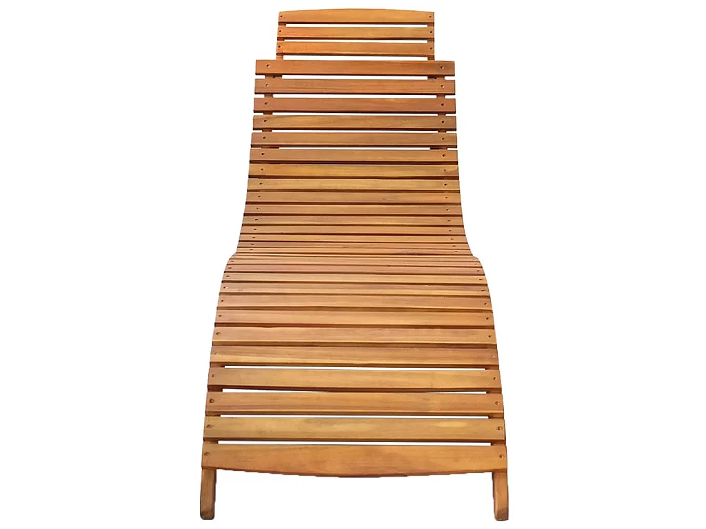 Sonnenliegen 2 Stk. Massivholz Akazie
