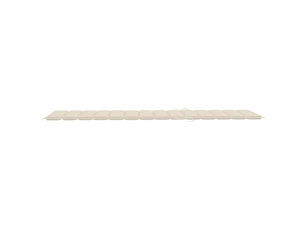 Chaises longues lot de 2 avec coussins Bois d'acacia solide