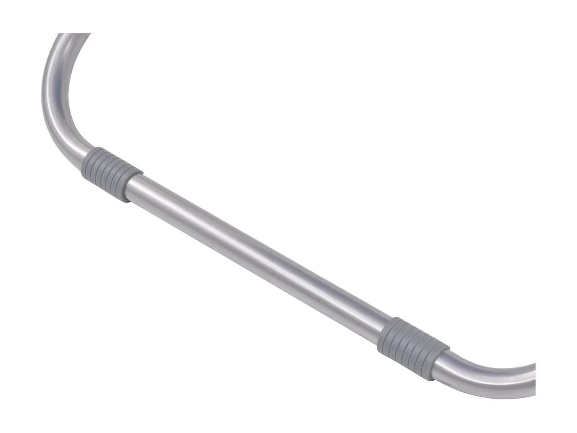 Liegestühle 2 Stk. Stahl Grau