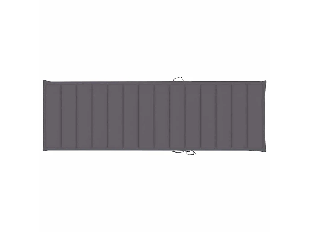 Chaises longues lot de 2 avec coussins Bois d'acacia solide